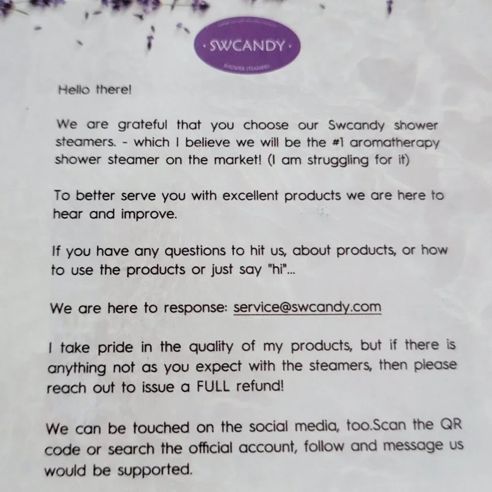 SWCandy Shower steamers